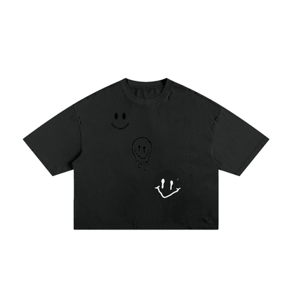 Classic Frayed Boxy Tee